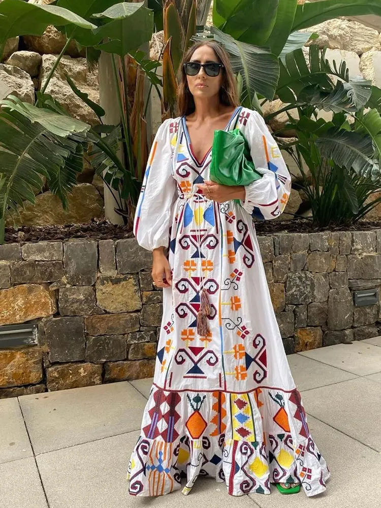 Ayla Printed Midi Dress