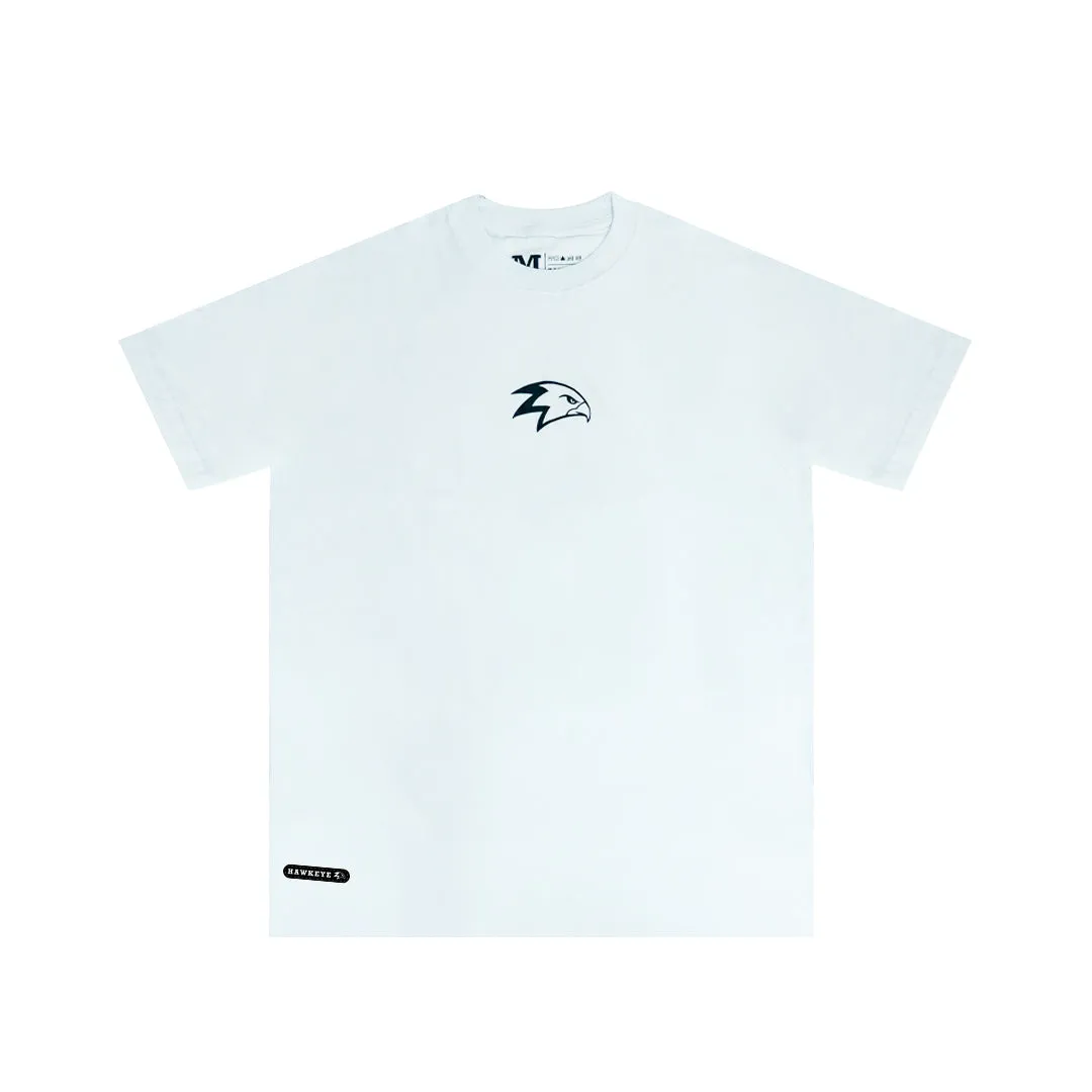 Hawkeye Fightwear White Logo Basic Tee V2