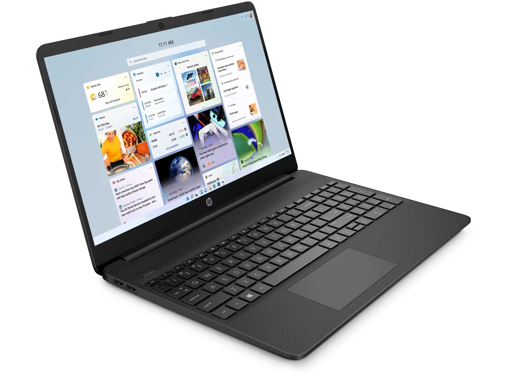 HP Laptop 15s-fq - Intel Quad-Core 16GB RAM 256GB SSD Windows 11 Home 15.6" FHD Screen