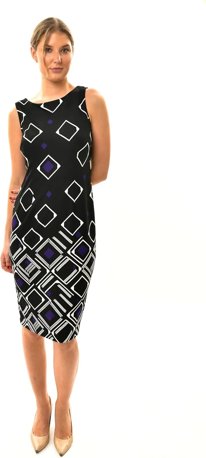 Maya Brooke Women's Knee Length Sheath Dress and 3/4 Sleeve Jacket 2-Piece Set