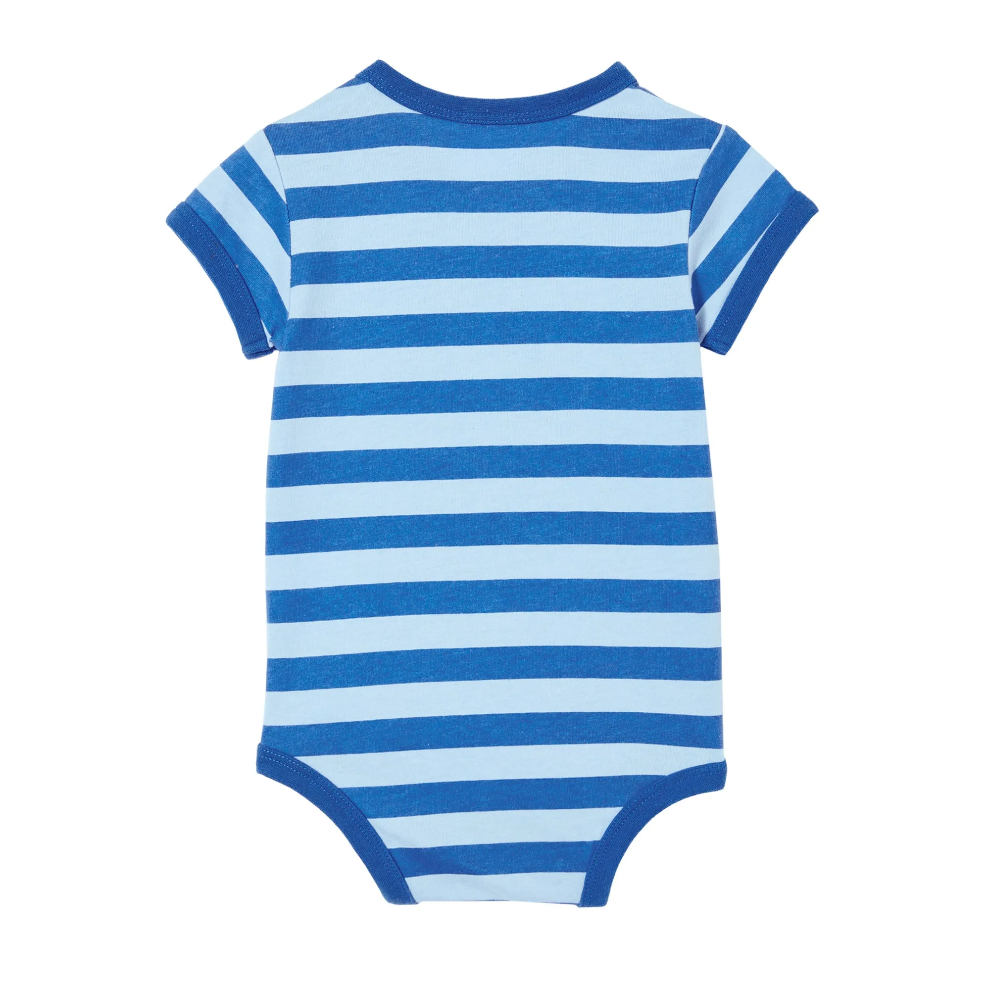 Milky Denim Blue Stripe Bubbysuit - Blue Stripe