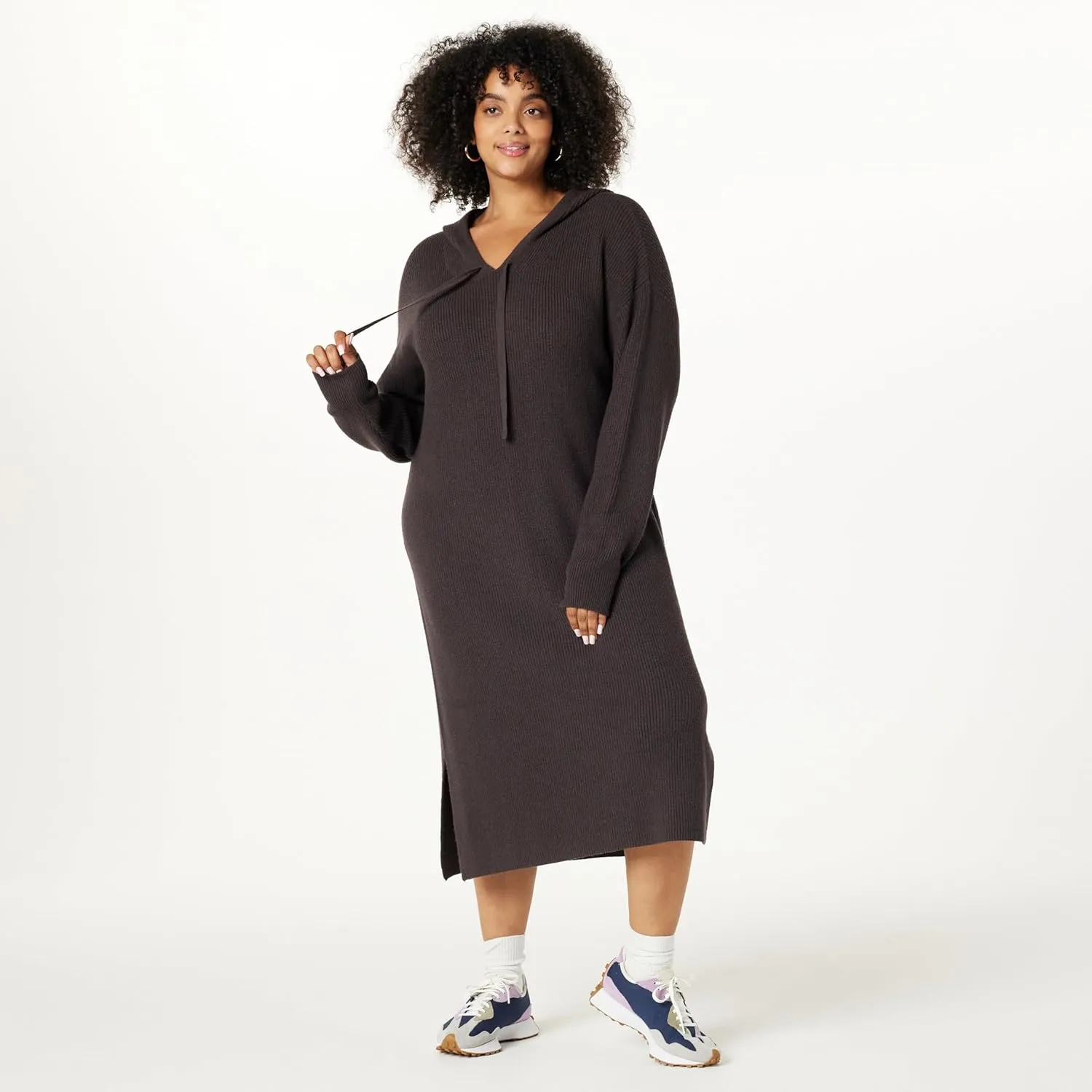 The Drop Women's Claudia Cuddle Hoodie Midi Dress