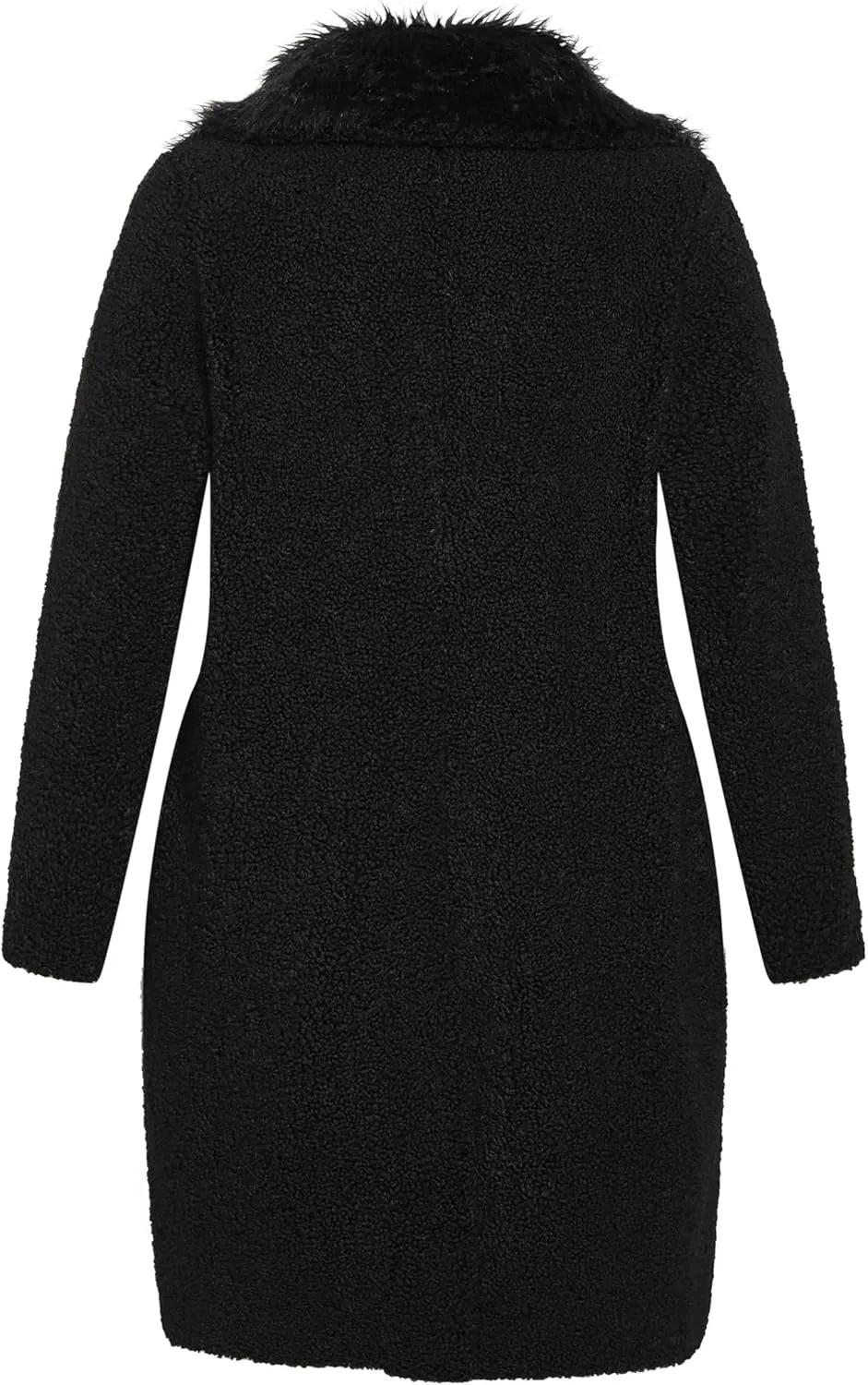 Women's Plus Size Teddy Faux Fur Jacket