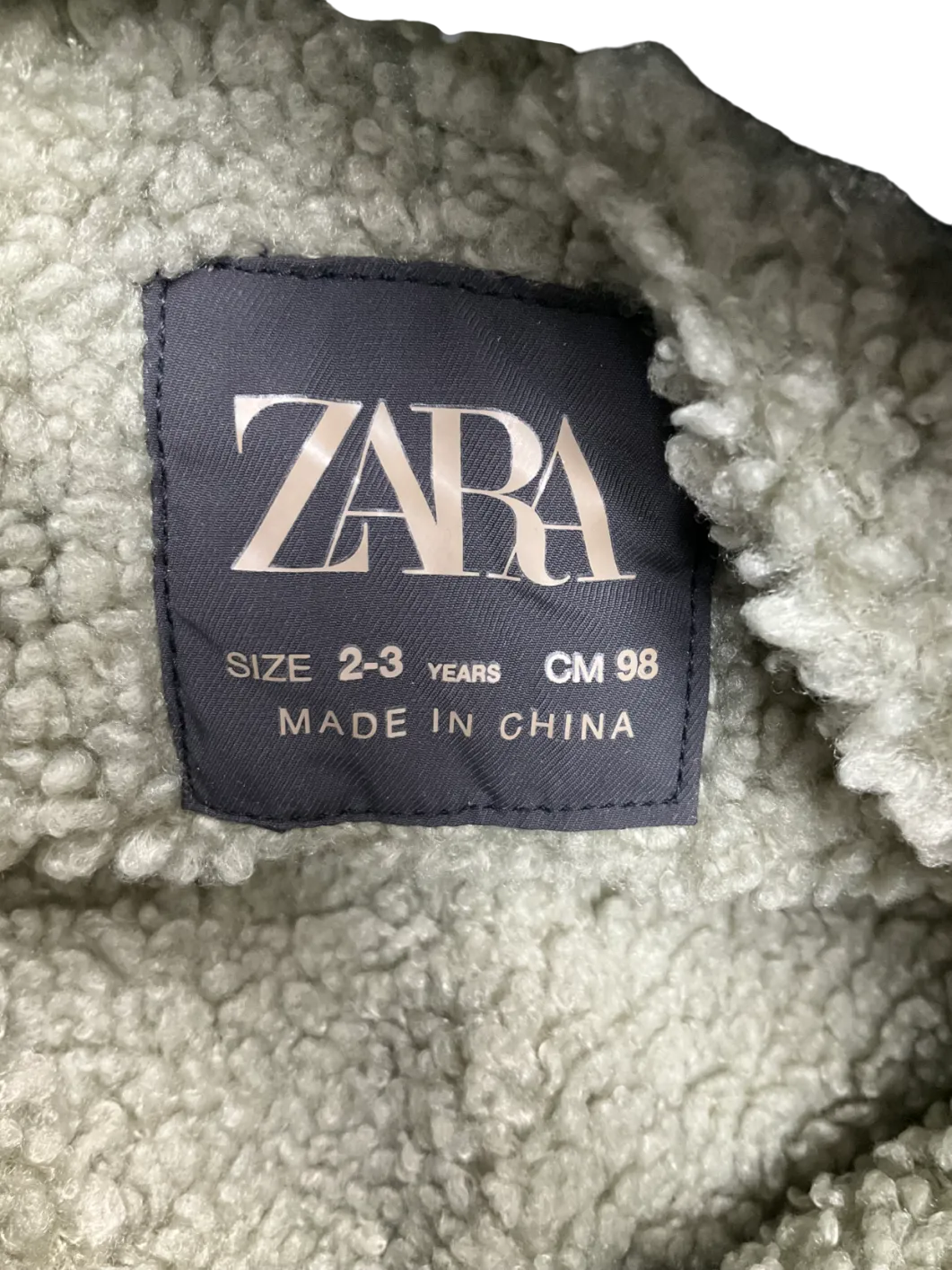 ZARA Grey Hooded Puffer Coat 2 Years